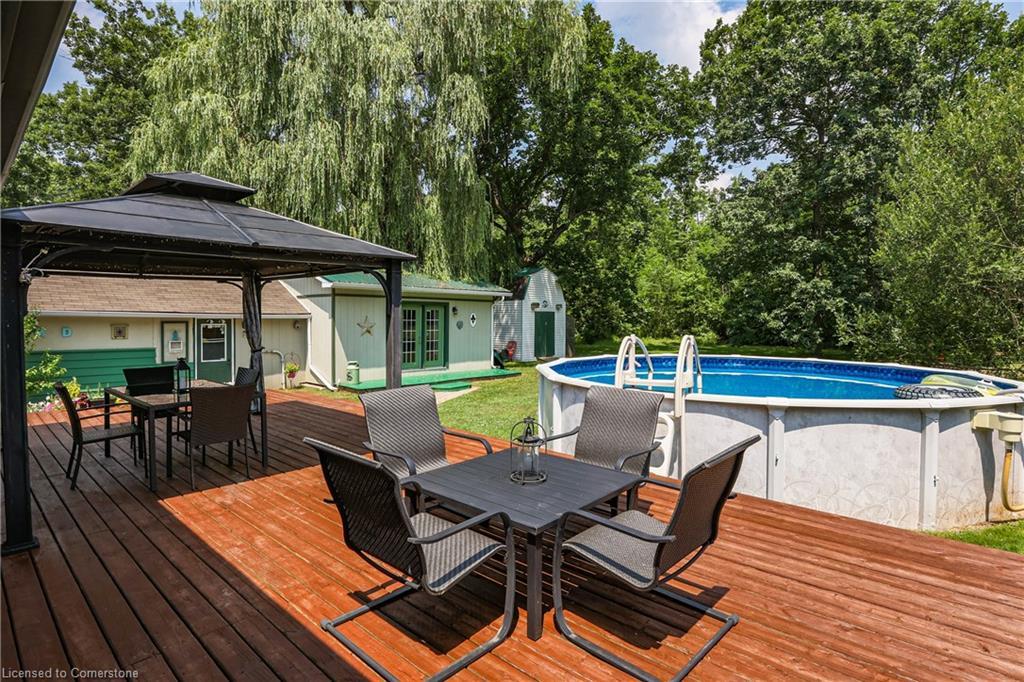 1954 Grayson Avenue, Fort Erie, ON - Outdoor With Above Ground Pool With Deck Patio Veranda With Exterior