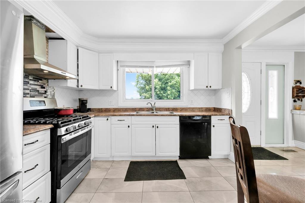 49 Glover Road, Hamilton, ON - Indoor Photo Showing Kitchen With Double Sink