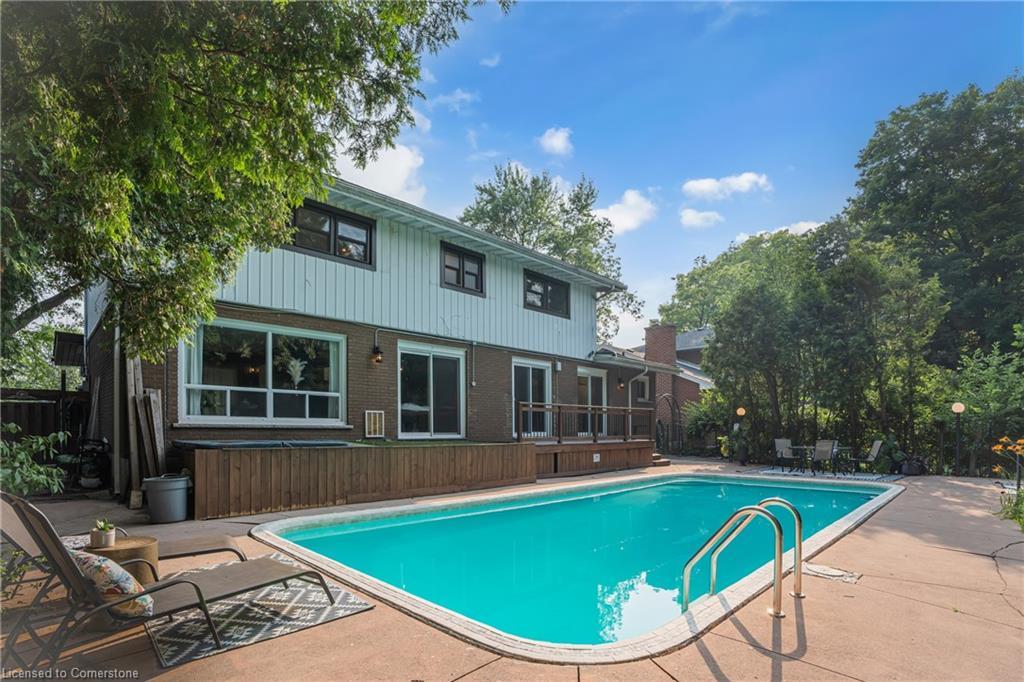 316 Fennell Avenue W, Hamilton, ON - Outdoor With In Ground Pool With Deck Patio Veranda