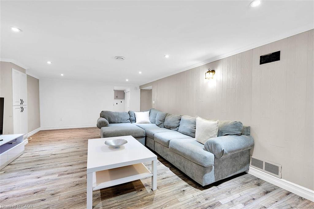 28 Marion Crescent, Dundas, ON - Indoor Photo Showing Living Room With Fireplace