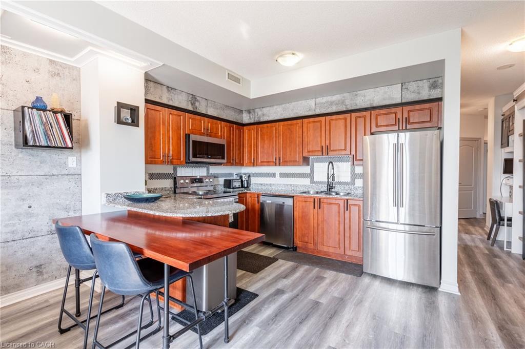 612-135 James Street S, Hamilton, ON - Indoor Photo Showing Kitchen