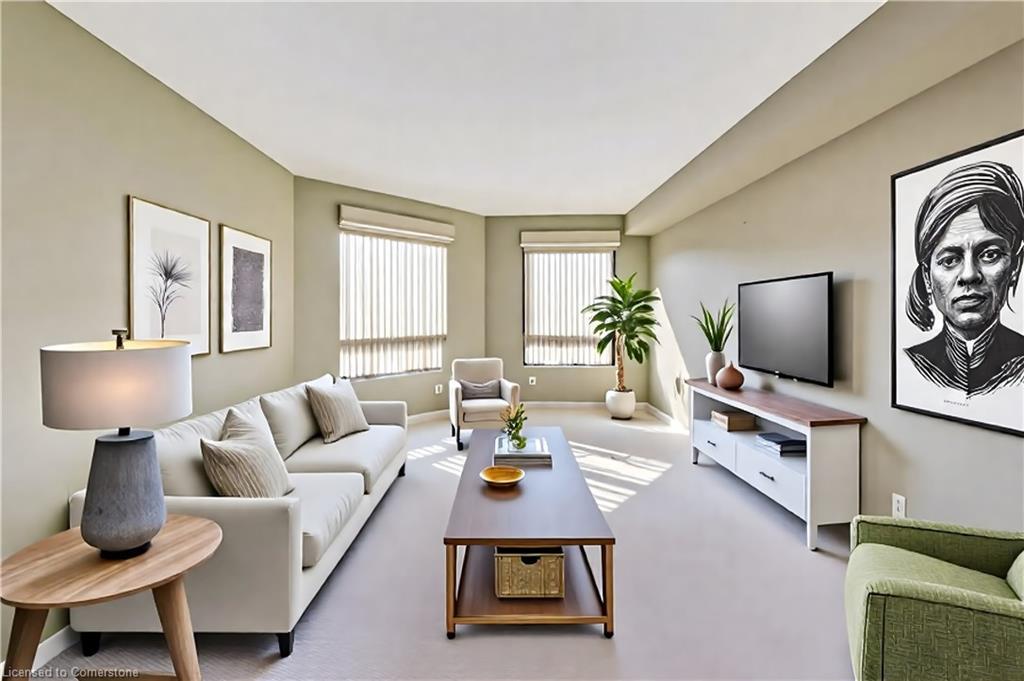204-10 Ellen Street E, Kitchener, ON - Indoor Photo Showing Living Room
