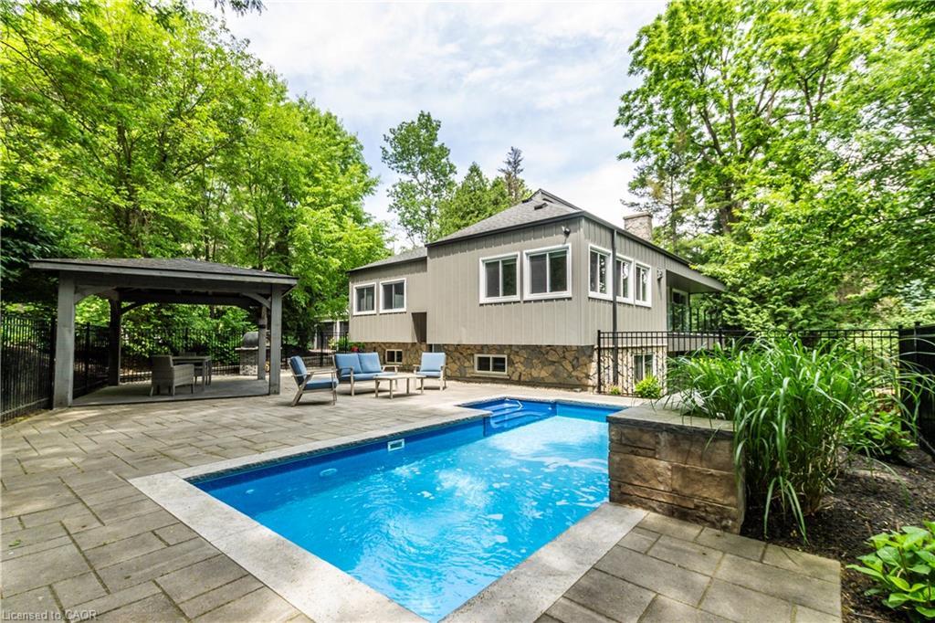 6353 Mcniven Road, Burlington, ON - Outdoor With In Ground Pool With Backyard