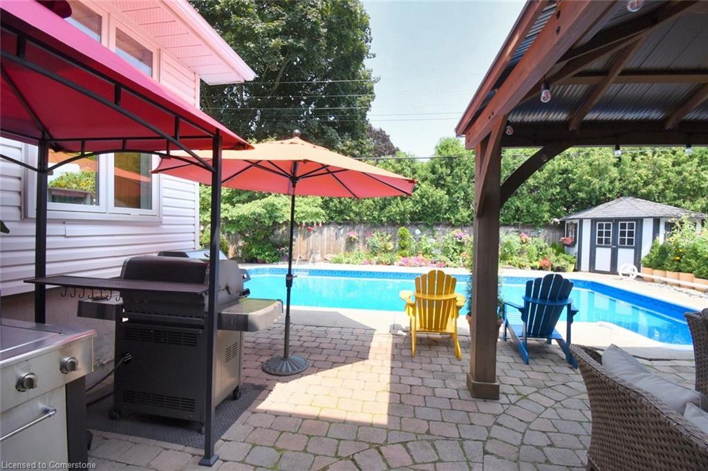 4131 Lorraine Crescent, Burlington, ON - Outdoor With In Ground Pool With Deck Patio Veranda