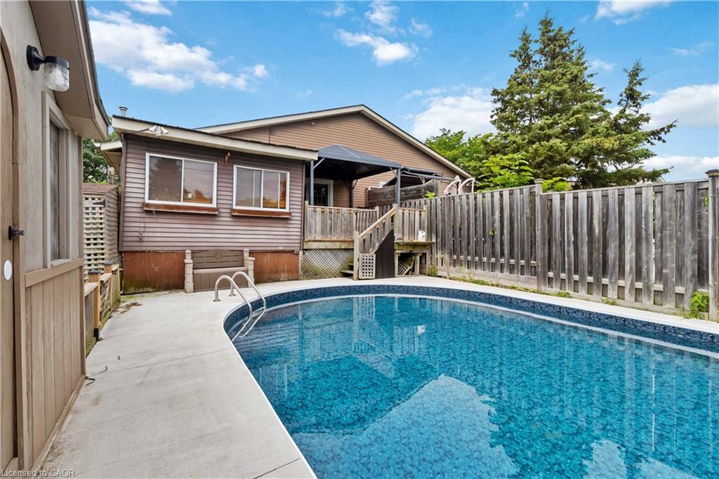 6 Equestrian Court, Brantford, ON - Outdoor With In Ground Pool With Deck Patio Veranda