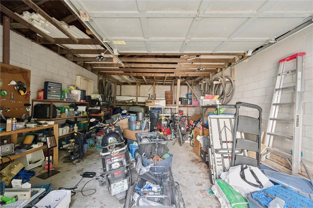 133 Joseph Street, Kitchener, ON - Indoor Photo Showing Garage