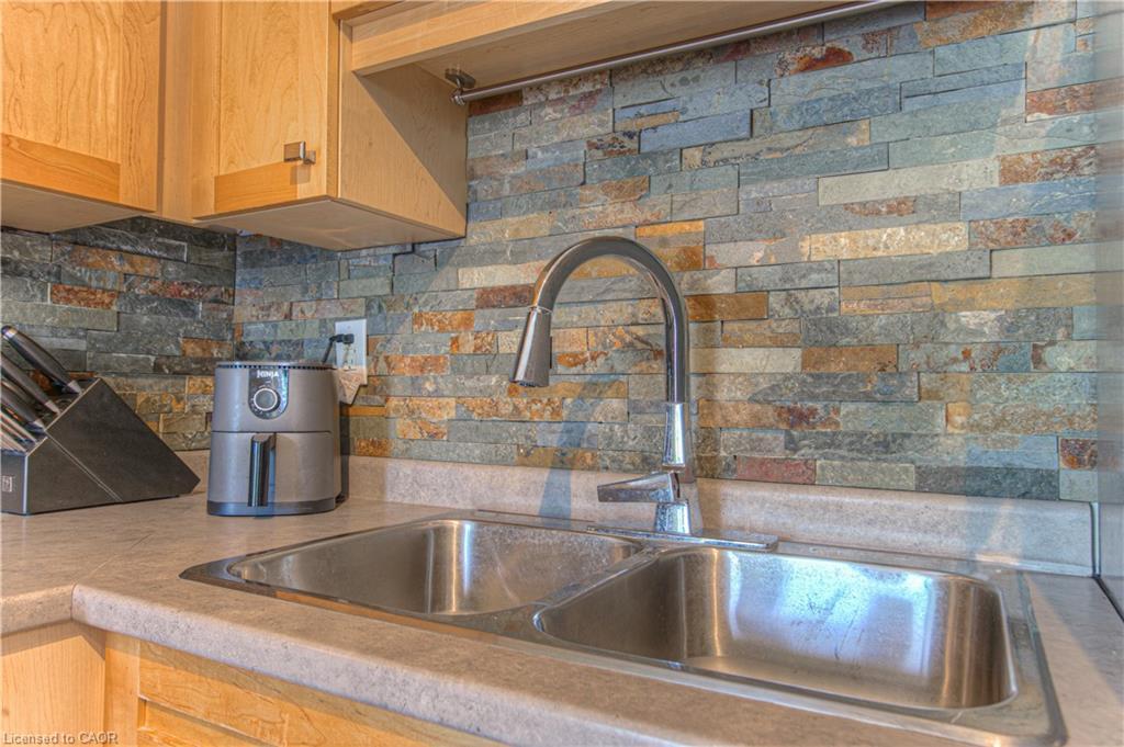 407-155 Water Street S, Cambridge, ON - Indoor Photo Showing Kitchen With Double Sink