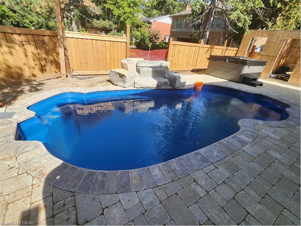 92 Auchmar Road, Hamilton, ON - Outdoor With In Ground Pool With Deck Patio Veranda With Backyard