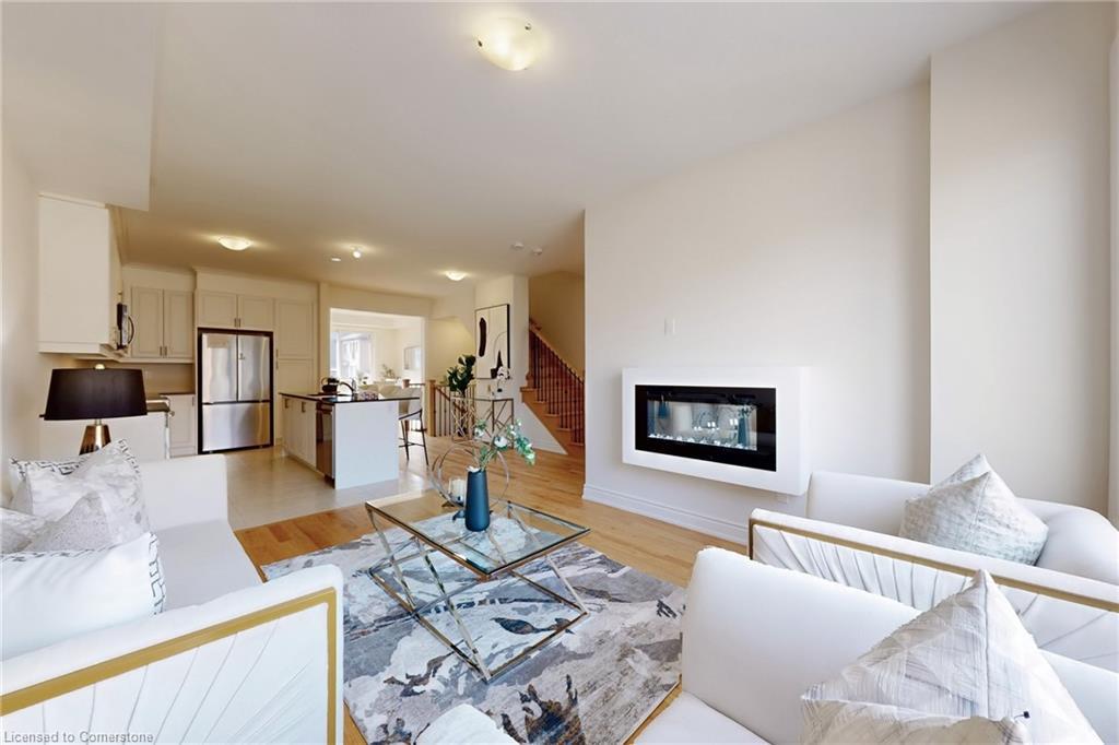 6 Marvin Avenue, Oakville, ON - Indoor Photo Showing Living Room With Fireplace