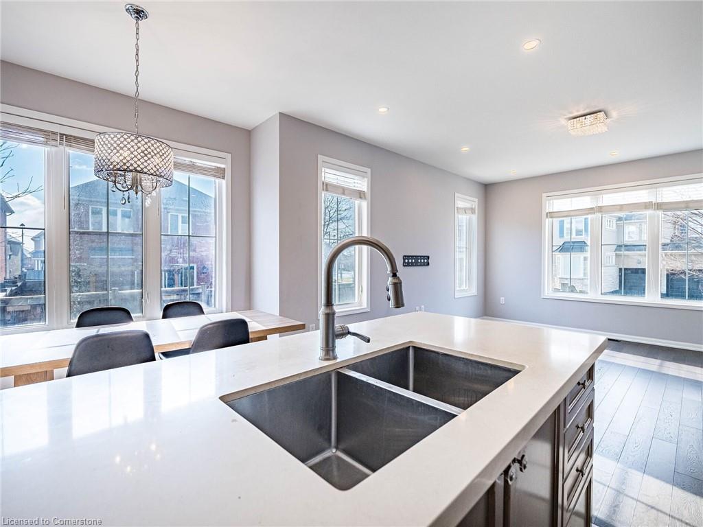 416 Gooch Crescent, Milton, ON - Indoor Photo Showing Kitchen With Double Sink