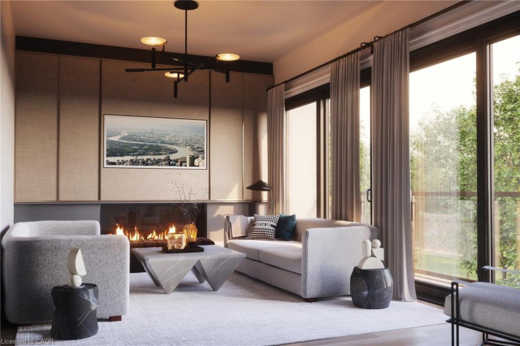 4-21 Block, Oakville, ON - Indoor Photo Showing Living Room With Fireplace