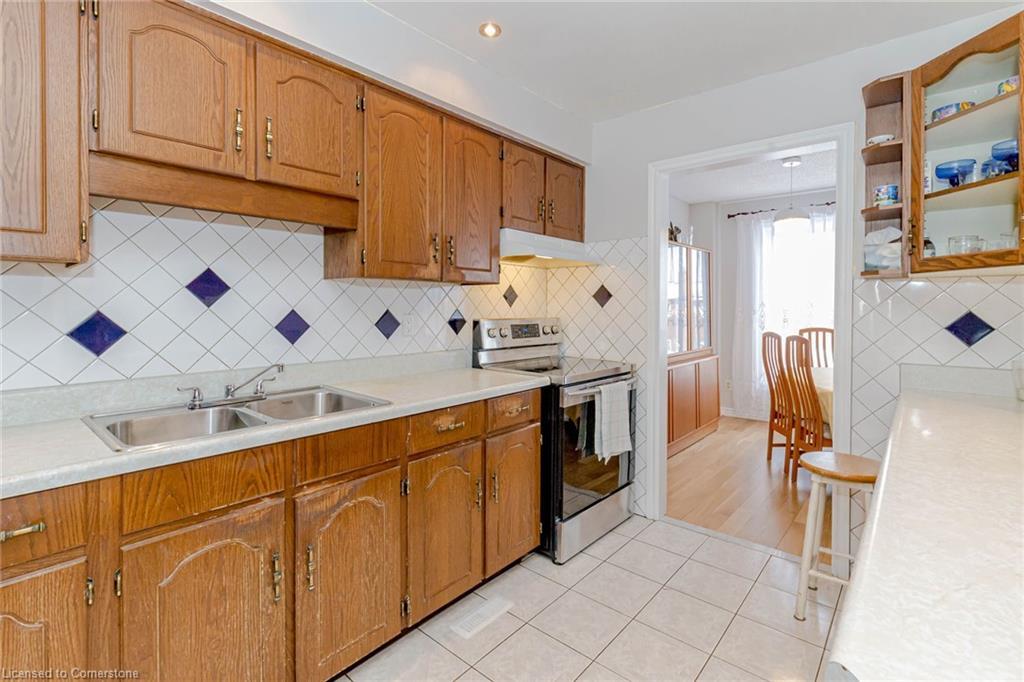 4155 Dursley Crescent, Mississauga, ON - Indoor Photo Showing Kitchen With Double Sink