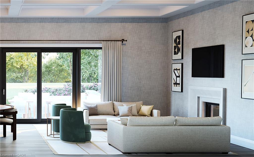 346 Macdonald Road, Oakville, ON - Indoor Photo Showing Living Room With Fireplace