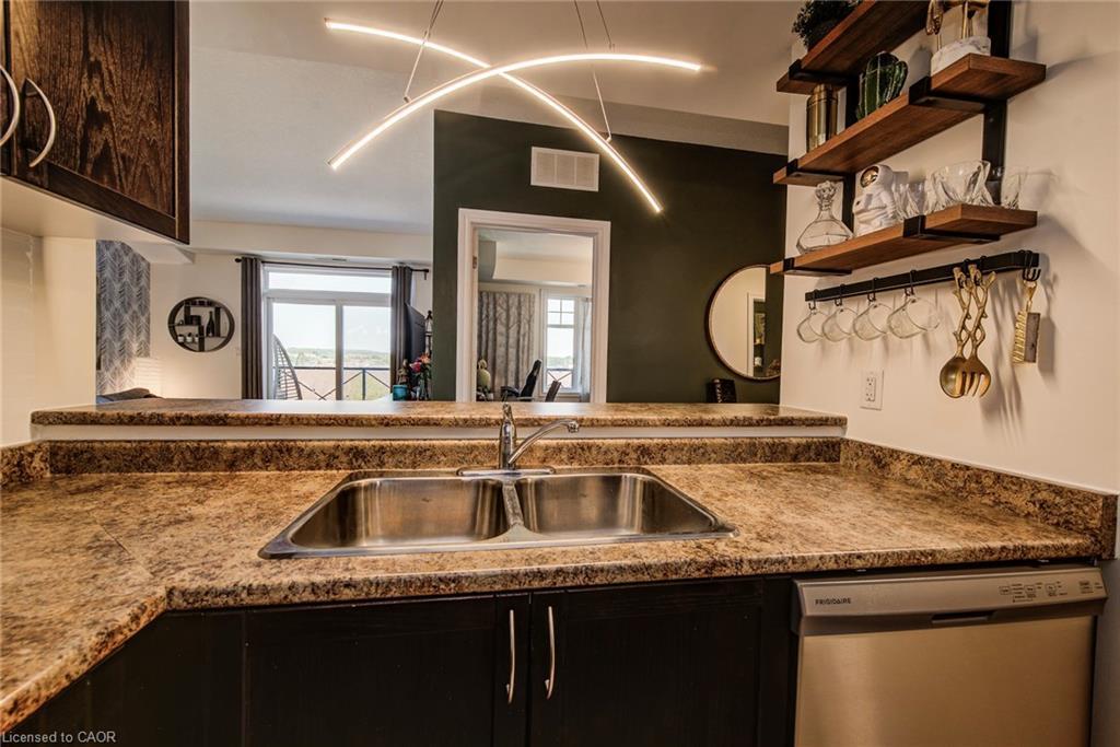 401-2 Colonial Drive, Guelph, ON - Indoor Photo Showing Kitchen With Double Sink