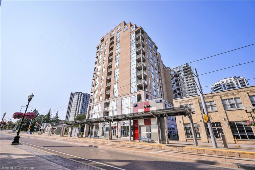 802-191 King Street S, Waterloo, ON - Outdoor With Balcony With Facade
