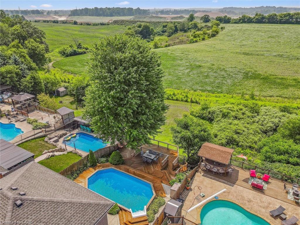 114 Delavan Drive, Cambridge, ON - Outdoor With In Ground Pool With Deck Patio Veranda With View