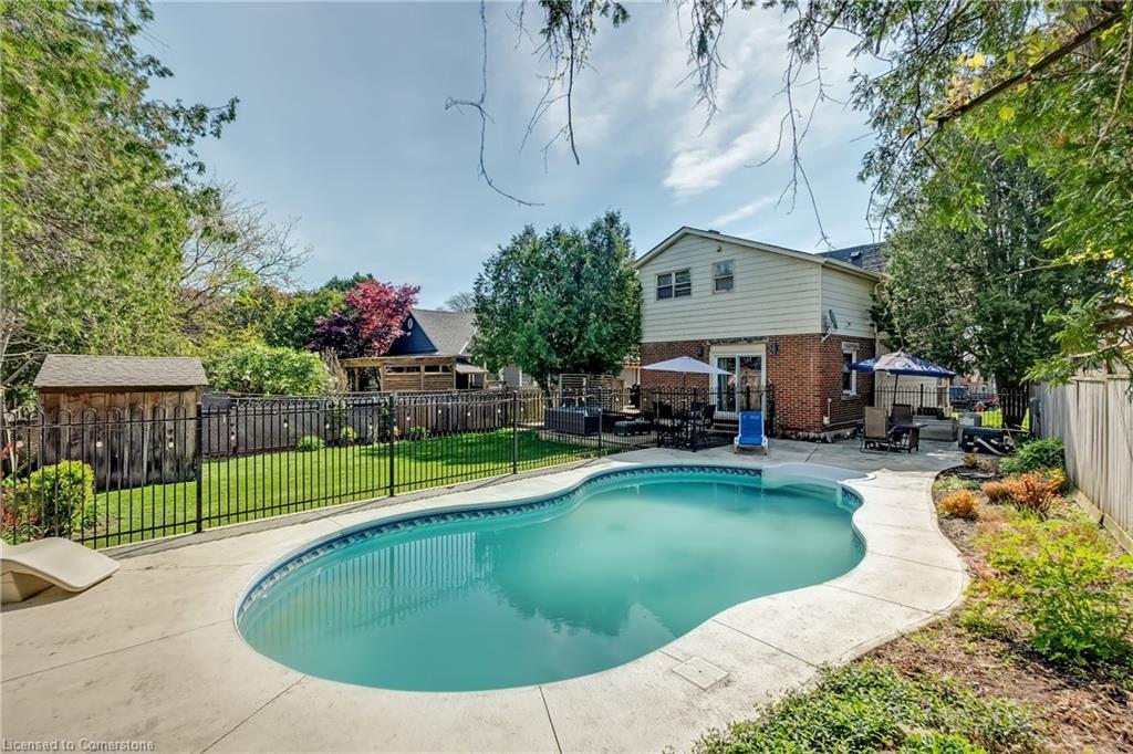 1153 Bellview Street, Burlington, ON - Outdoor With In Ground Pool With Deck Patio Veranda With Backyard