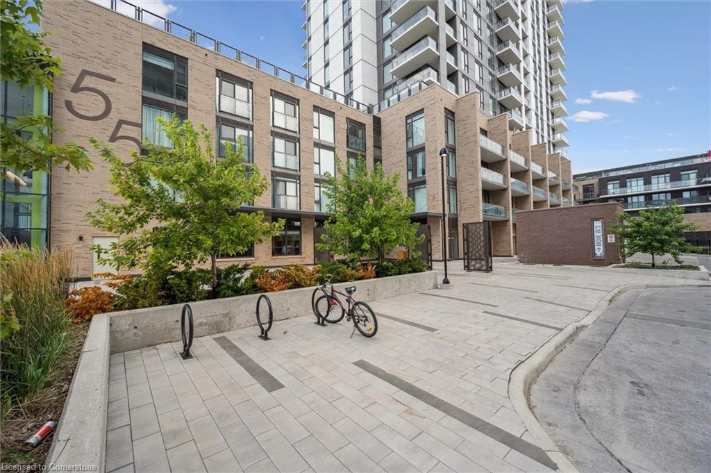323-55 Duke Street, Kitchener, ON - Outdoor With Balcony With Facade