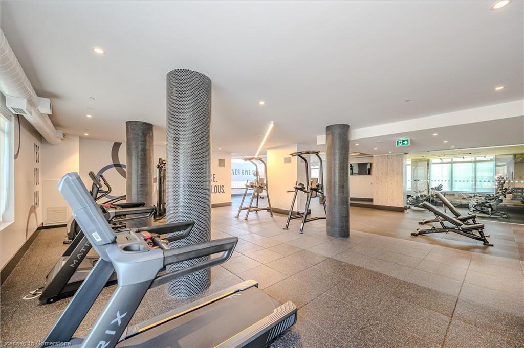 323-55 Duke Street, Kitchener, ON - Indoor Photo Showing Gym Room