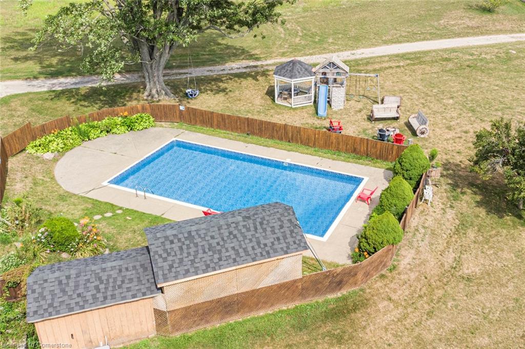 1590 Middleton North Walsingham Road, Walsingham, ON - Outdoor With In Ground Pool With Backyard