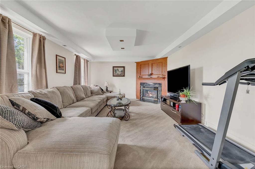 920 Highway 56, York, ON - Indoor Photo Showing Living Room With Fireplace