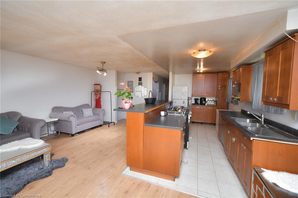 78 Horning Drive, Hamilton, ON - Indoor Photo Showing Kitchen With Double Sink