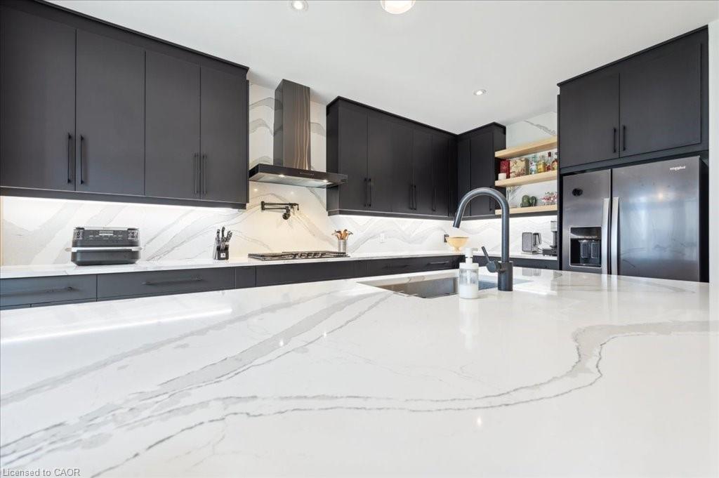 166 Shaded Creek Drive, Kitchener, ON - Indoor Photo Showing Kitchen With Upgraded Kitchen