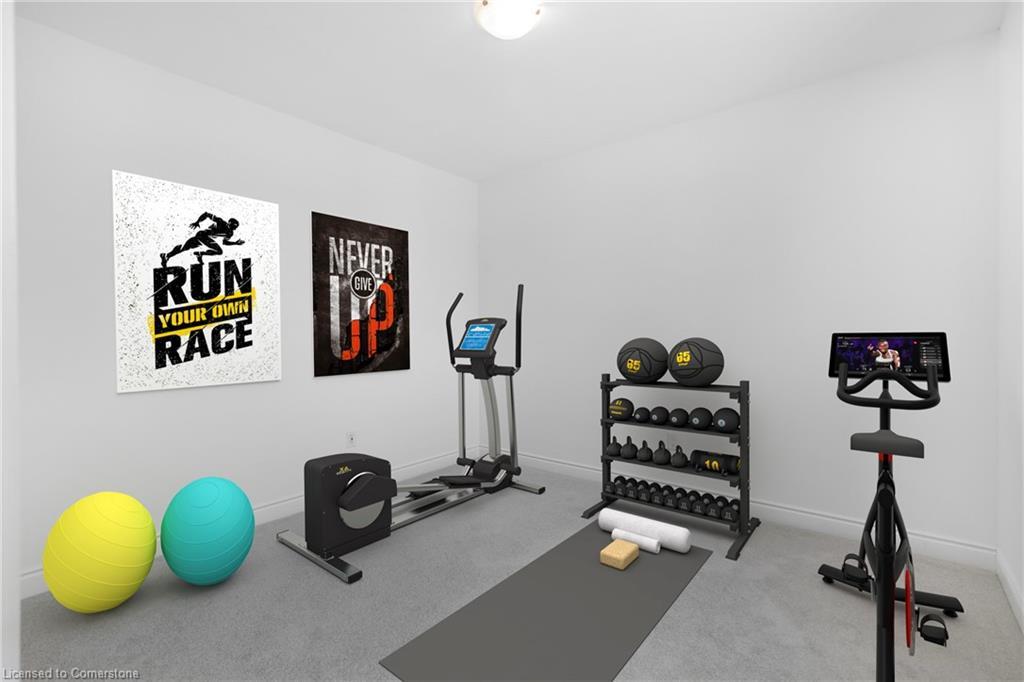 59 Cunningham Drive, Bradford West Gwillimbury, ON - Indoor Photo Showing Gym Room