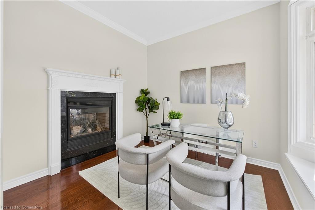 3322 Fox Run Circle, Oakville, ON - Indoor Photo Showing Living Room With Fireplace