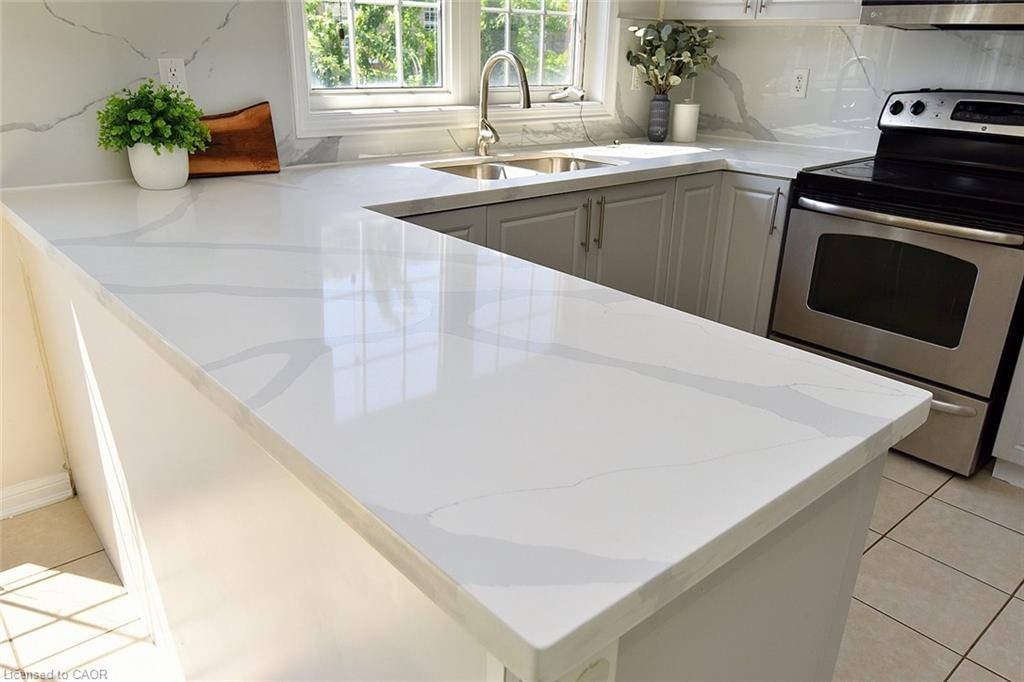 45 Ohara Lane, Hamilton, ON - Indoor Photo Showing Kitchen With Double Sink