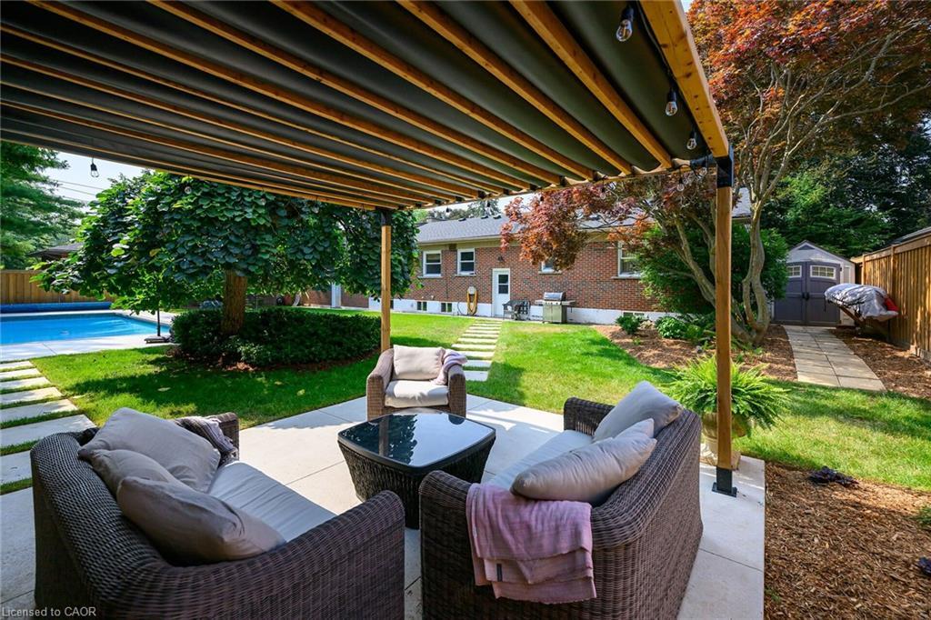 655 Gayne Boulevard, Burlington, ON - Outdoor With In Ground Pool With Deck Patio Veranda With Backyard