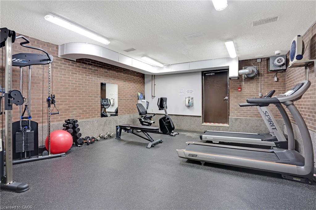 503-81 Church Street, Kitchener, ON - Indoor Photo Showing Gym Room