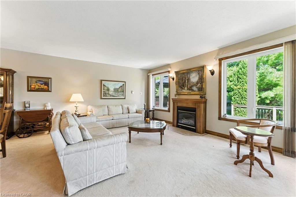 50 Upper Canada Drive, Port Rowan, ON - Indoor Photo Showing Living Room With Fireplace