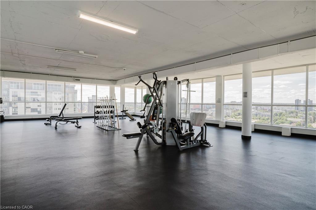 306-375 King Street N, Waterloo, ON - Indoor Photo Showing Gym Room