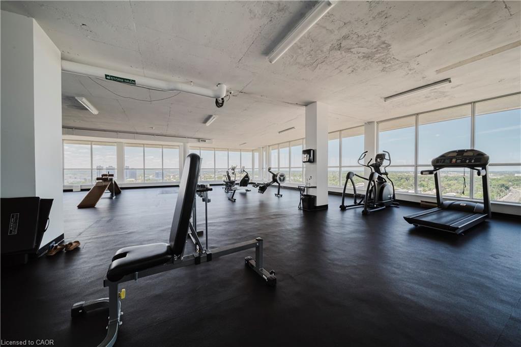 306-375 King Street N, Waterloo, ON - Indoor Photo Showing Gym Room
