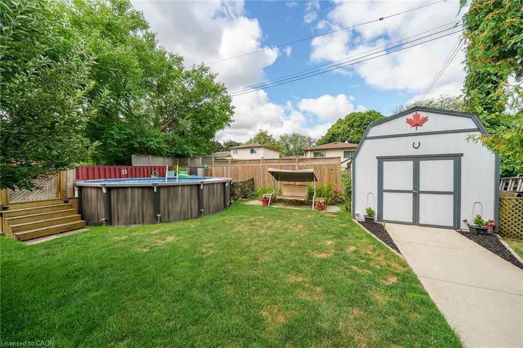 12 Glen Valley Drive, Hamilton, ON - Outdoor With Above Ground Pool