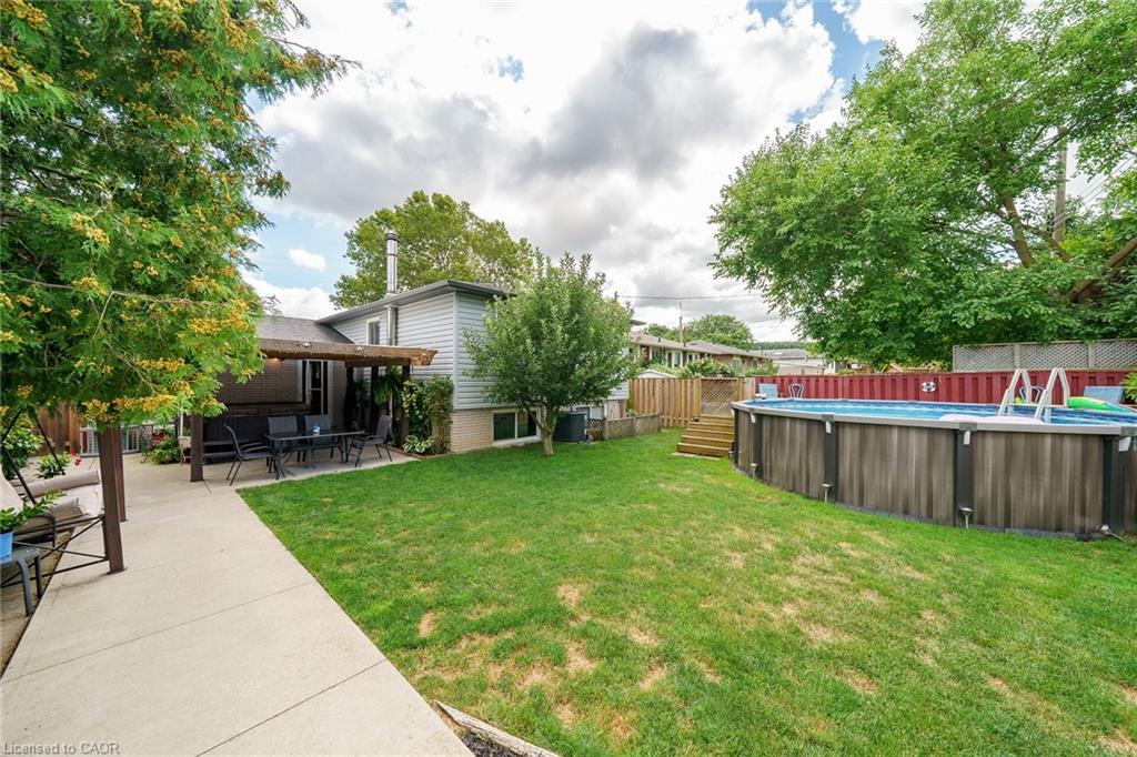 12 Glen Valley Drive, Hamilton, ON - Outdoor With Above Ground Pool With Backyard