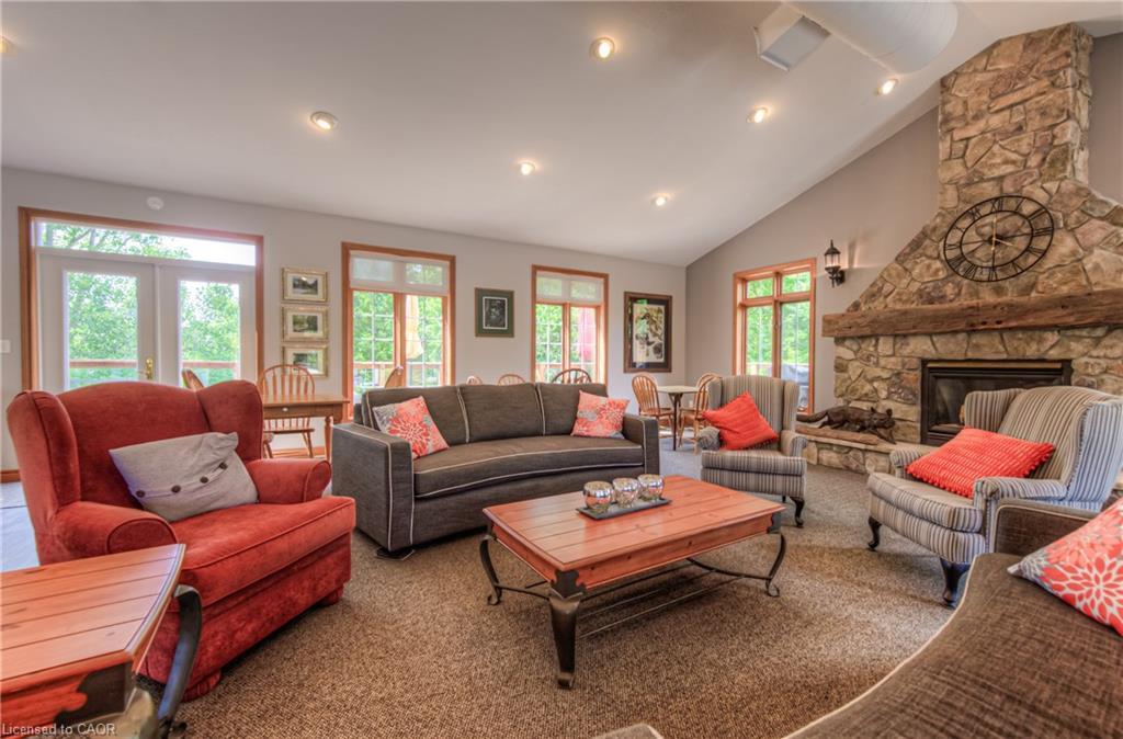 4-313 George Street N, Cambridge, ON - Indoor Photo Showing Living Room With Fireplace