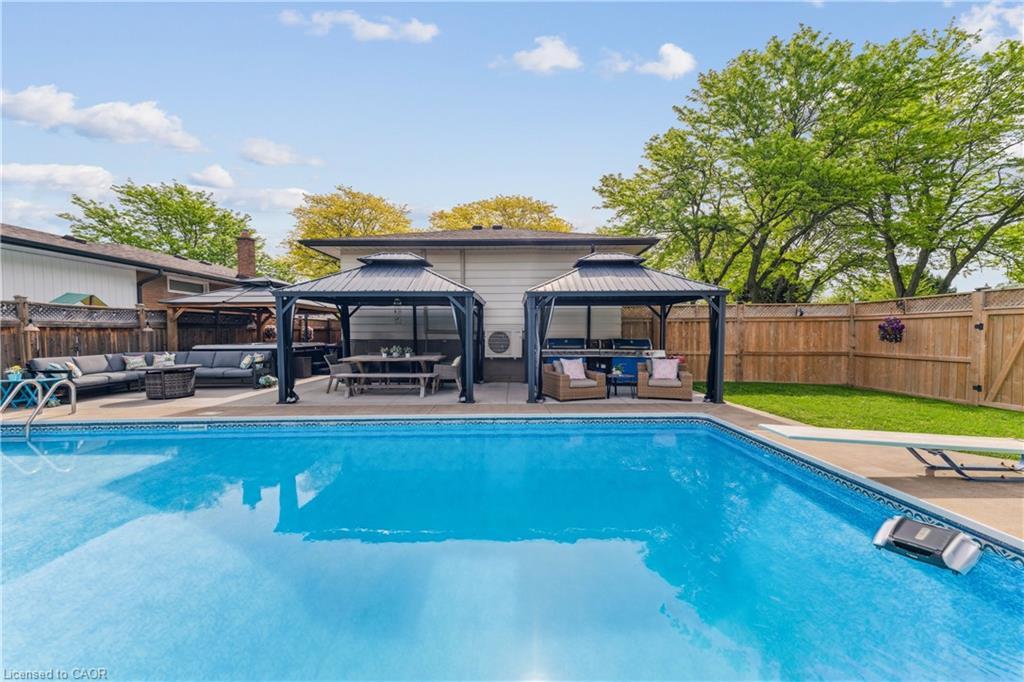 6845 Wilinger Street, Niagara Falls, ON - Outdoor With In Ground Pool With Backyard