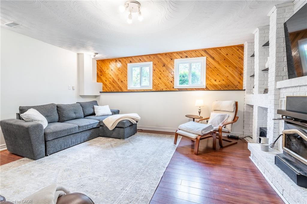 152 Concession 7 Road E, Millgrove, ON - Indoor Photo Showing Living Room With Fireplace