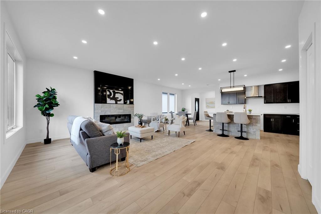 4093 Rainham Road, Selkirk, ON - Indoor Photo Showing Other Room With Fireplace