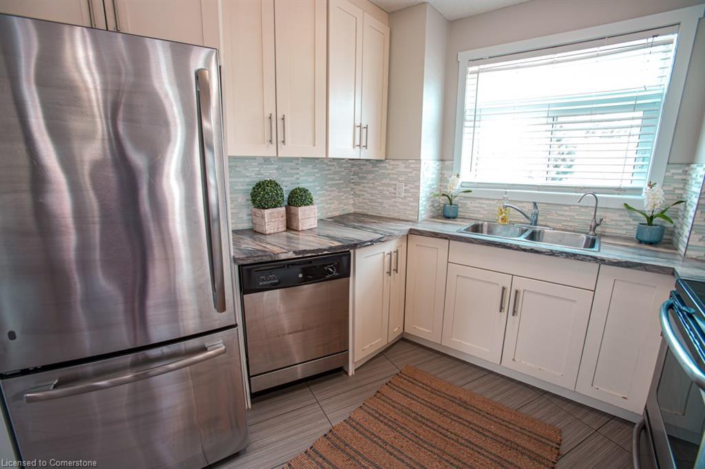 B-489 East Avenue, Kitchener, ON - Indoor Photo Showing Kitchen With Stainless Steel Kitchen With Double Sink