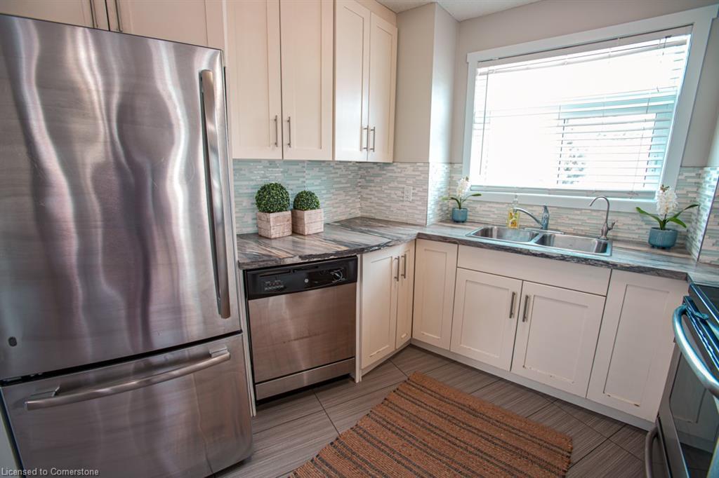 B-489 East Avenue, Kitchener, ON - Indoor Photo Showing Kitchen With Stainless Steel Kitchen With Double Sink