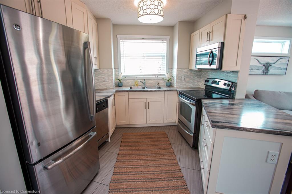 B-489 East Avenue, Kitchener, ON - Indoor Photo Showing Kitchen With Stainless Steel Kitchen With Double Sink