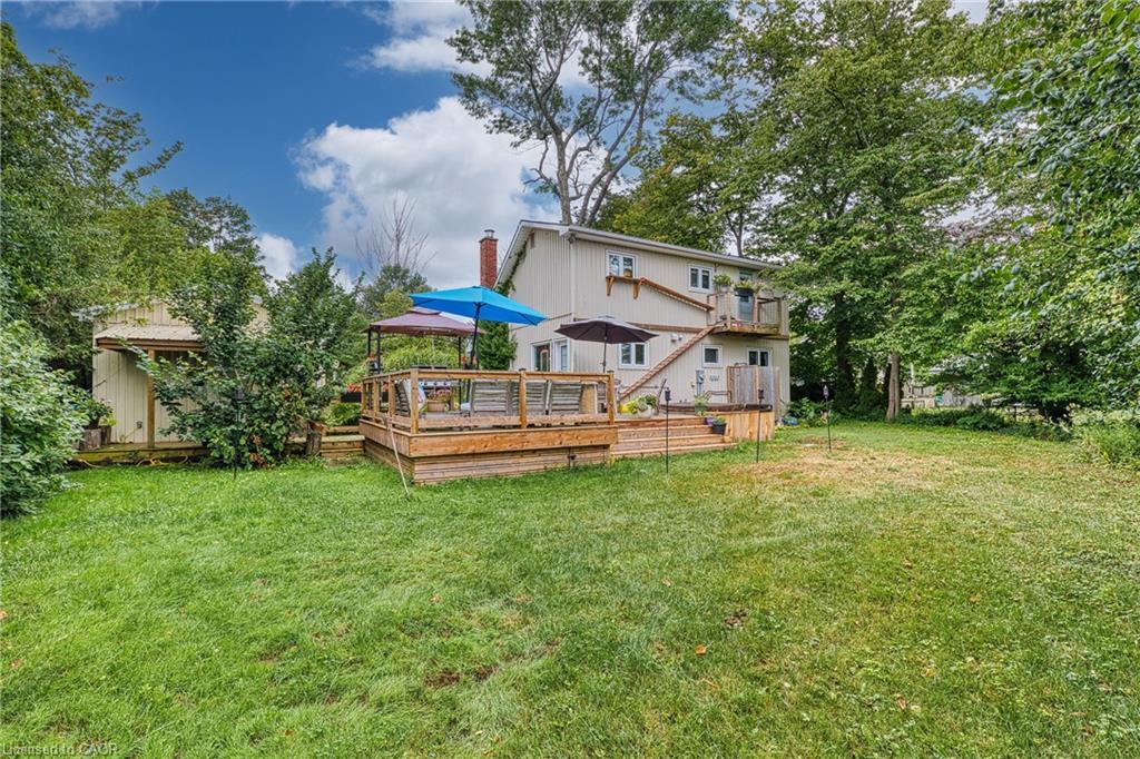 74434 Woodland Drive, Bluewater, ON - Outdoor With Deck Patio Veranda With Backyard