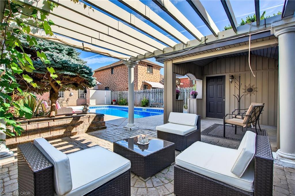18 Konstantine Court, Hamilton, ON - Outdoor With In Ground Pool With Deck Patio Veranda