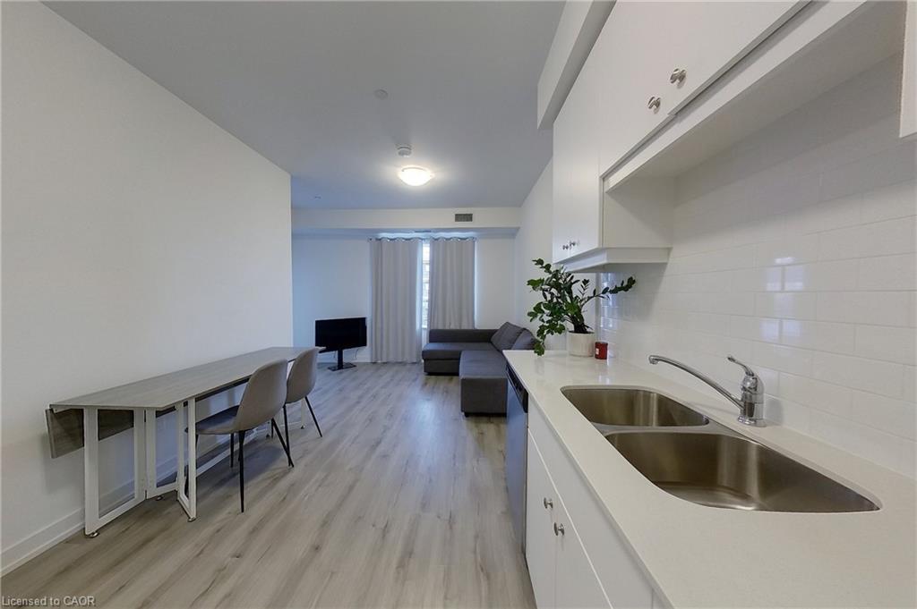 403-251 Northfield Drive E, Waterloo, ON - Indoor Photo Showing Kitchen With Double Sink