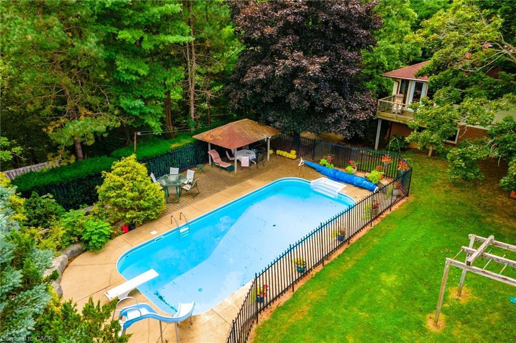 6101 Walkers Line, Burlington, ON - Outdoor With In Ground Pool With Backyard