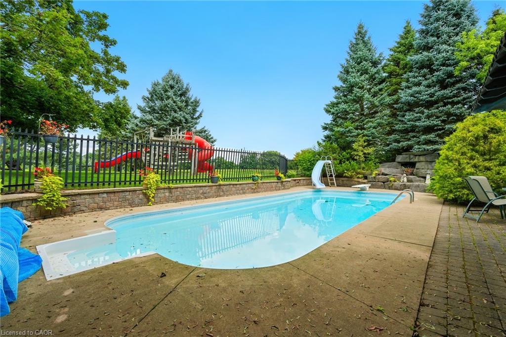 6101 Walkers Line, Burlington, ON - Outdoor With In Ground Pool With Backyard