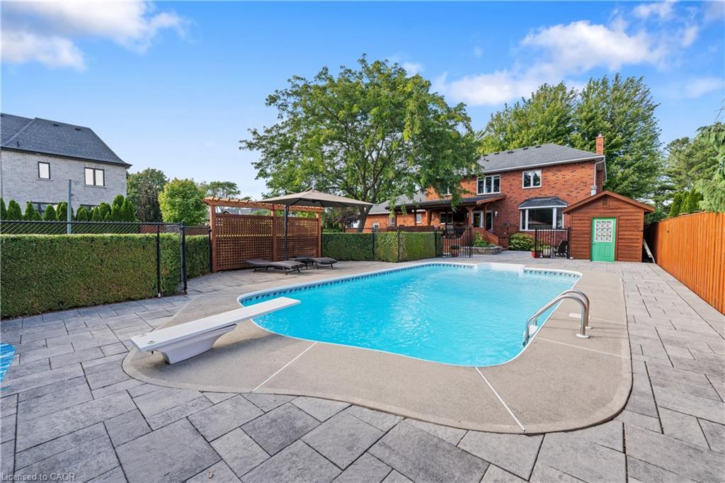 22 Wendakee Drive, Hamilton, ON - Outdoor With In Ground Pool With Backyard